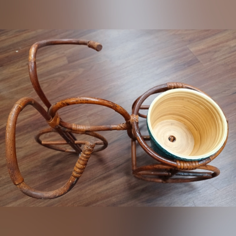 Boho Rattan Planter - Picture 4 of 9